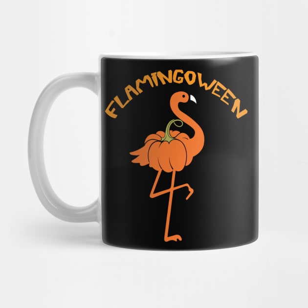 Flamingo funny halloween flamingoween pumkin casual by ChristianCrecenzio